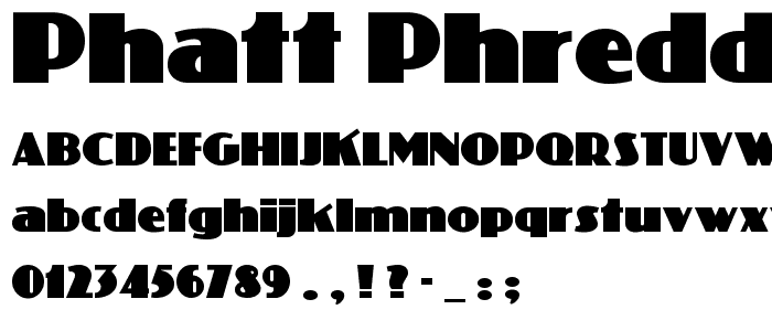 Phatt Phreddy NF font